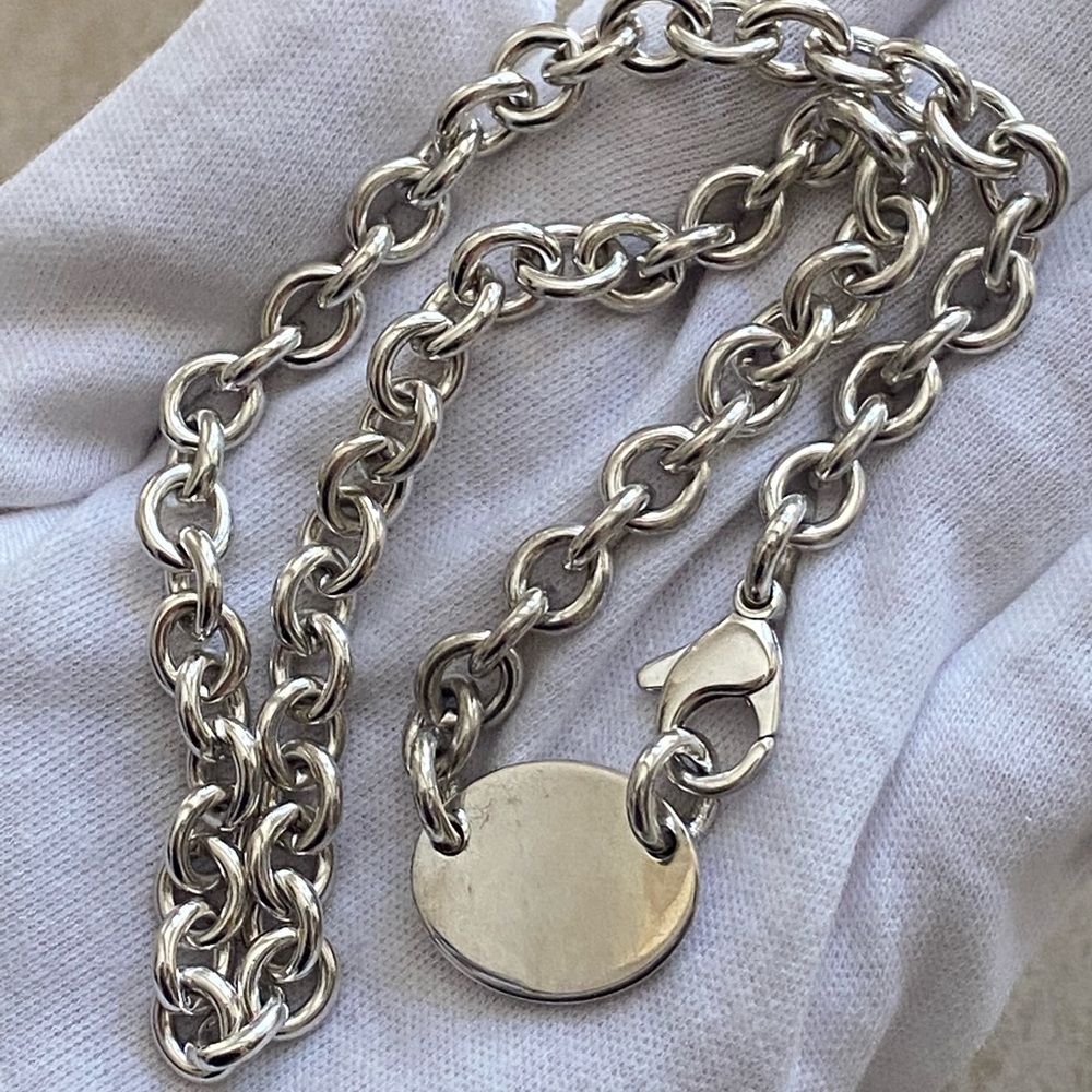 Tiffany & Co. Return to Tiffany Oval Tag Choker Necklace - Picture 5 of 6